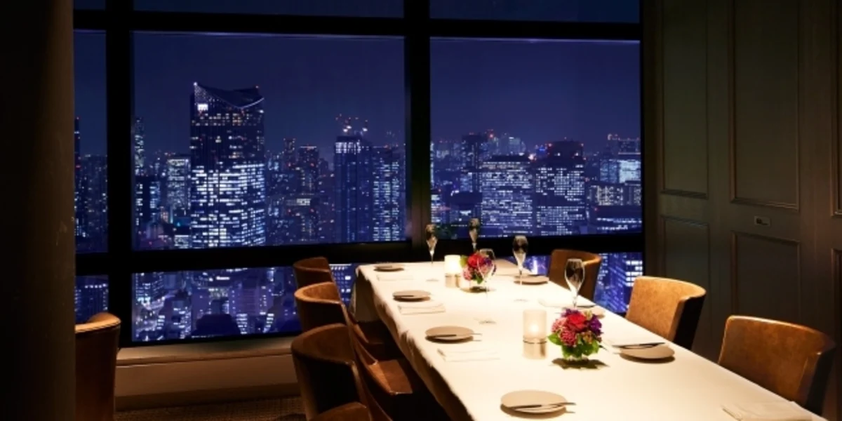 【個室確約 プロポーズプラン】全７品ディナープラン＋乾杯スパークリング＋メッセージケーキ★東京の夜景一望★