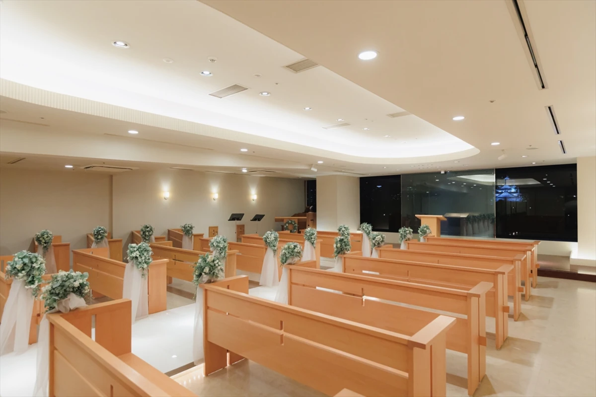 【チャペル貸切★プロポーズディナー】夜景&半個室確約+懐石コース+乾杯ドリンク+オーダーメイドのデザートプレート★プロポーズプランナーとの事前打ち合わせとリハーサル付★KKRホテル大阪内日本料理レストランで記憶に残るプロポーズを♪【プロポーズ丸投げプラン】の写真 4
