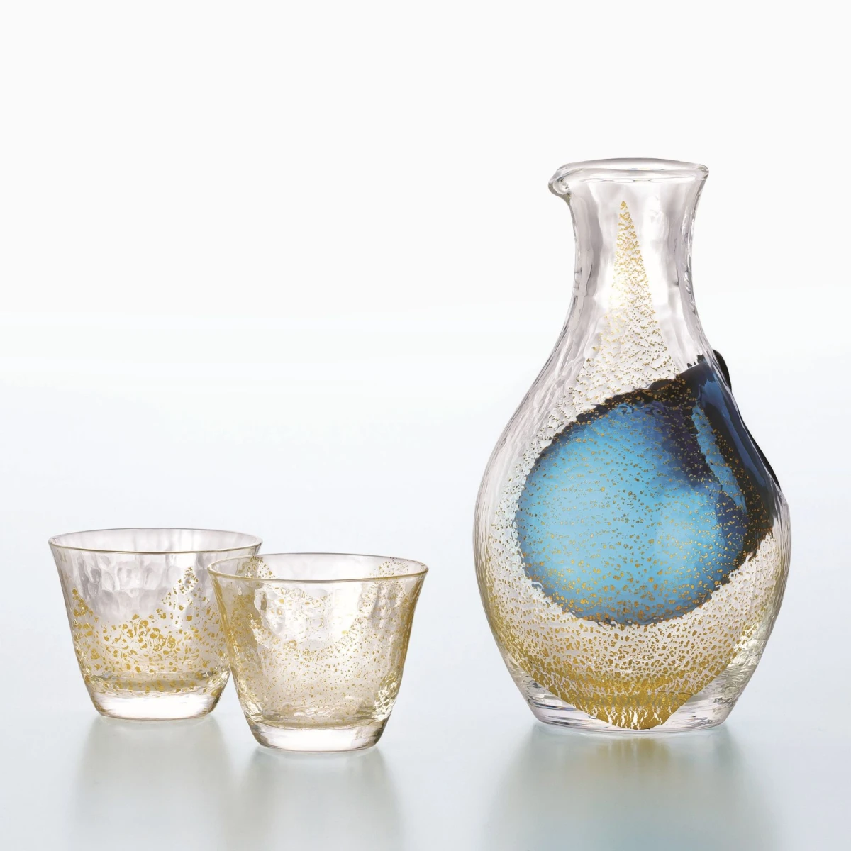 【木箱入り】冷酒セット(金箔)