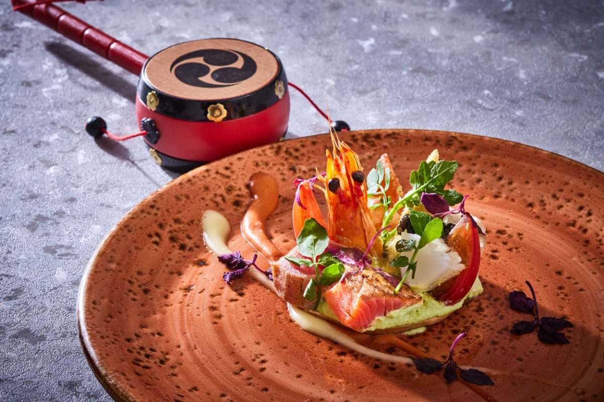 【Annyお祝い限定＆豪華宿泊付き！】五感を満たす創作コース＋乾杯ドリンク＋メッセージプレート★プロポーズプランナーのサポート付★ホテルインディゴ犬山有楽苑宿泊＆サプライズ演出も可能★ 料理