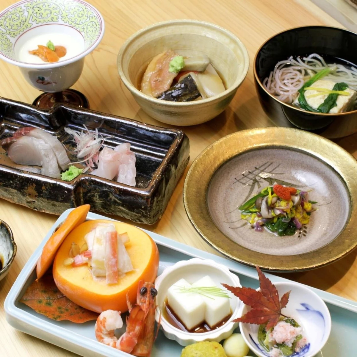 【個室選択可／最大20名・お祝いプラン】日本料理全7品コース+飲み放題選択可能★職人の技と旬の味覚を堪能する、銀座の極上お祝いコース 料理