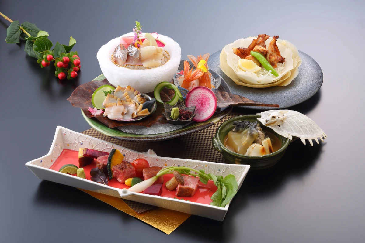 四季折々の味わいを楽しむ「季節会席 極~KIWAMI~」 | 【プロポーズプラン】極~KIWAMI~★成田の風情ある空間で記憶に残る愛の告白を★ホテルマイステイズプレミア成田内和食レストラン★