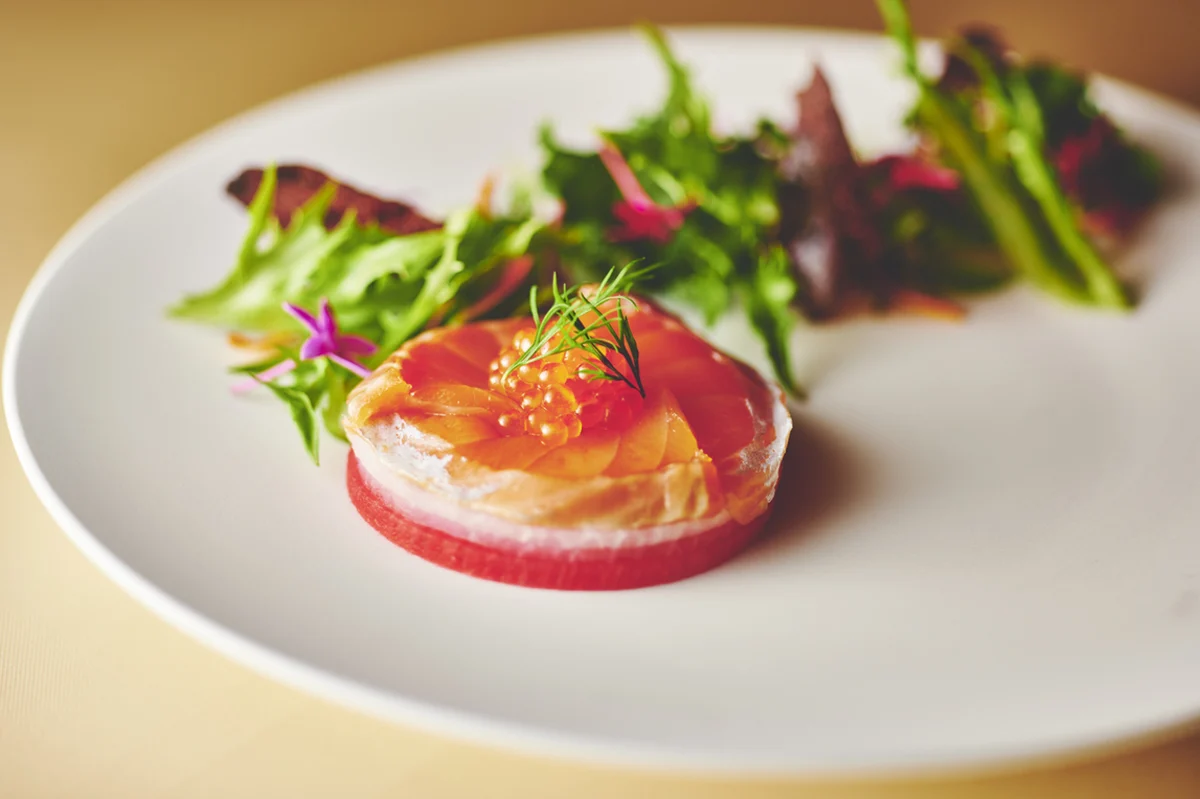 【個室確約×アニバーサリー/顔合わせプラン】旬の豪華食材を堪能!フレンチフルコースディナー全10品+乾杯シャンパーニュ+記念日ケーキ★覚王山の非日常空間★の写真 5
