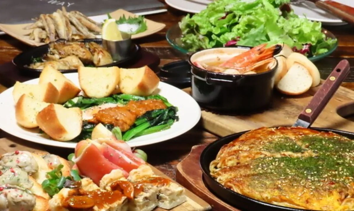 【アニバーサリーディナープラン】★自由が丘で広島県産の味覚を楽める★広島小いわしの天ぷらや広島流お好み焼きなど全8品の広島満喫コース+メッセージ付きデザートプレート+2時間飲み放題付きの写真 5