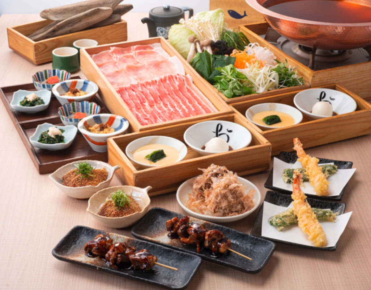 鹿児島県産 黒豚 【おまかせコース×飲み放題つき】全8品 名物 出汁しゃぶ＋デザートプレート 3