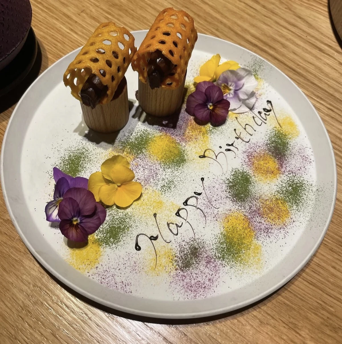 メッセージ付きプレート