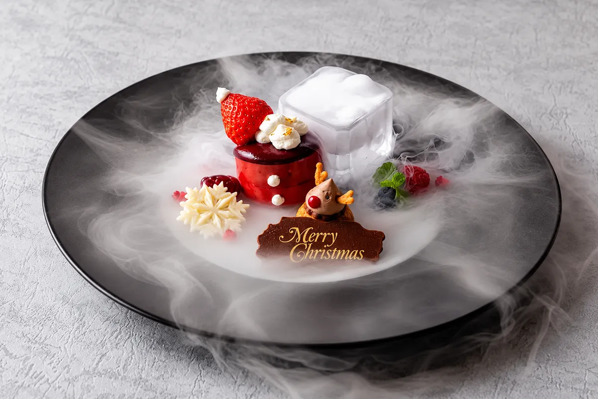 12月23日〜25日【ホテル最上階★夜景が織り成す光の演出×クリスマスディナー】厳選食材を使用した“モダンキュイジーヌ”コース＋乾杯スパークリングワイン＋記念フォト〜新宿ワシントンホテル25階の写真 1