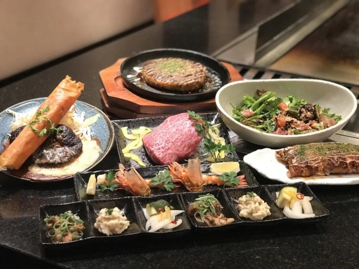贅沢な地産食材を使った美食のコース＋1ドリンク付き