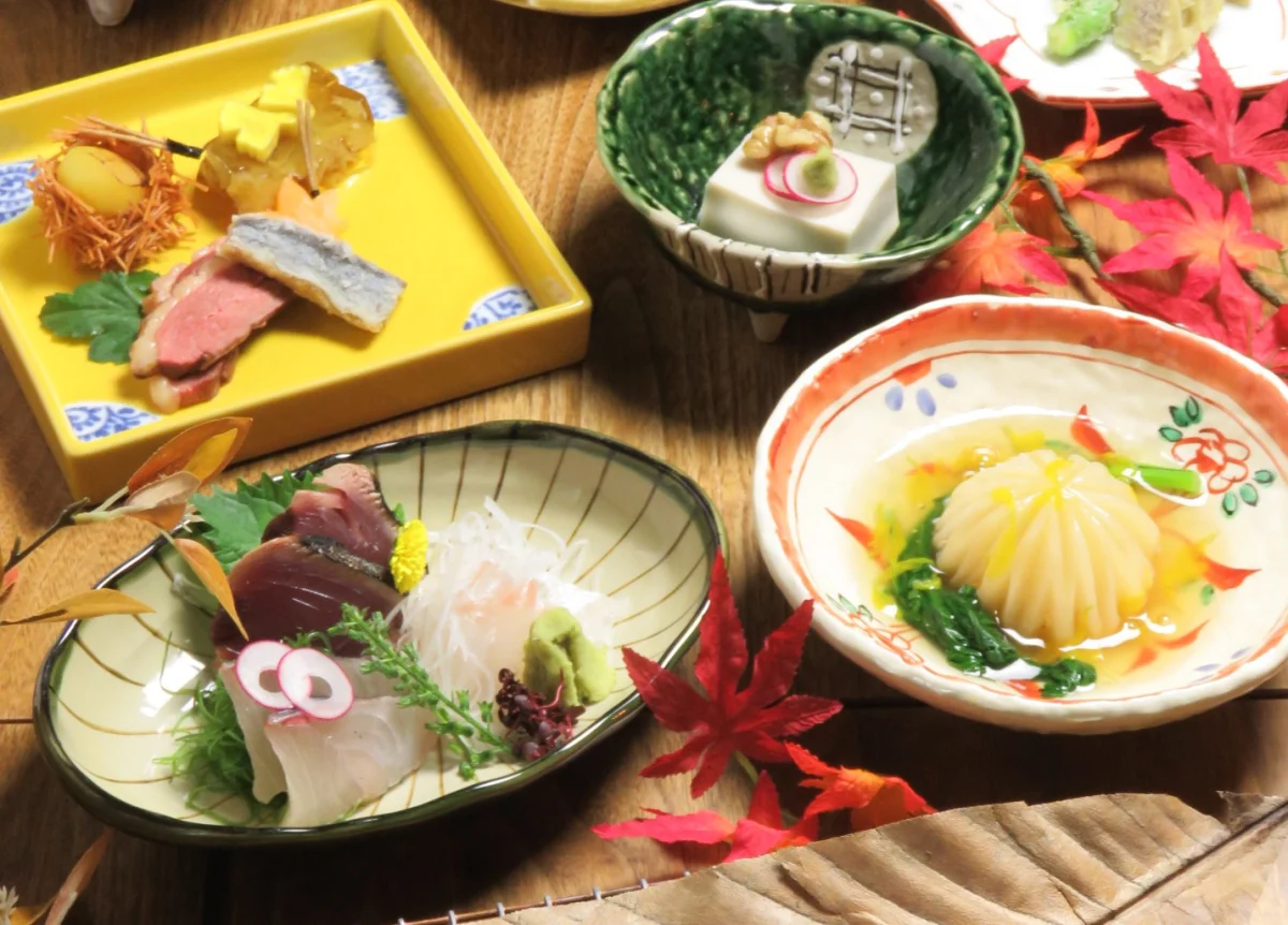 華やかな日本料理で良縁つなぐ「極」コース全9品