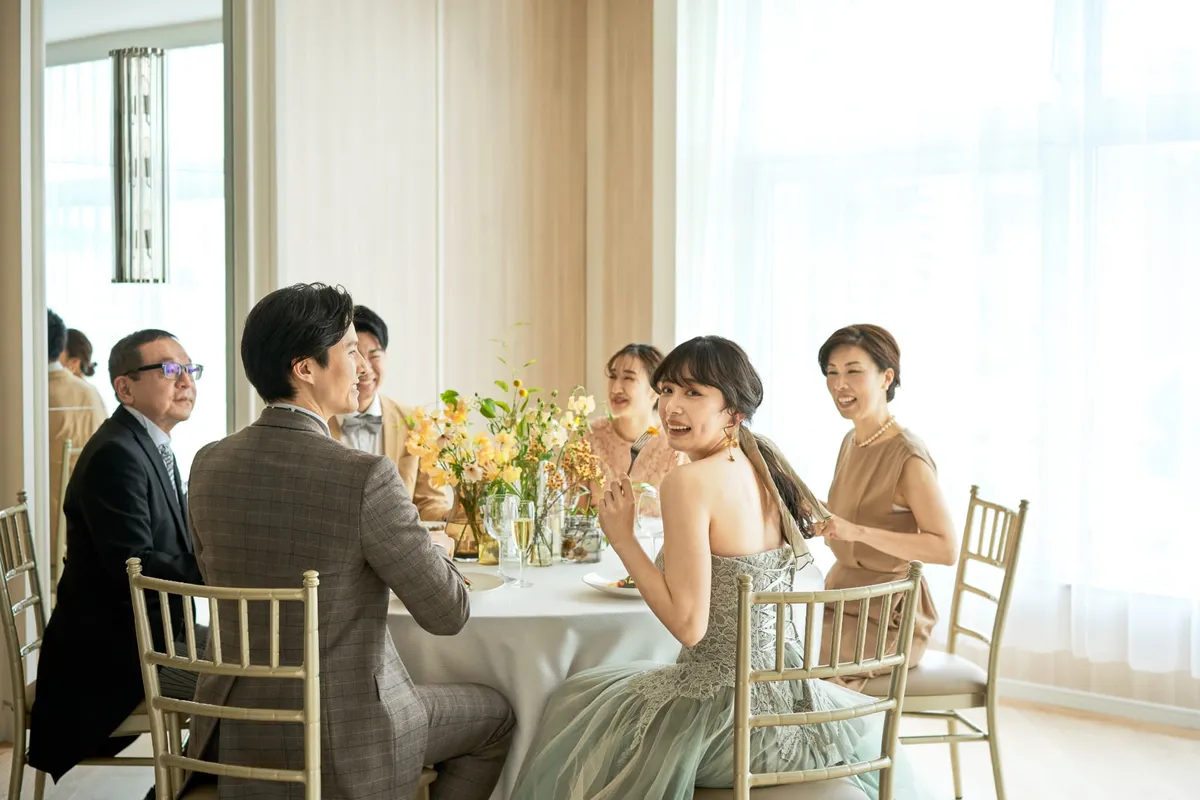 【6～40名様｜個室確約★平日限定の顔合わせ】彩り祝い重＆料理長厳選肉料理を味わう「結（YUI）」プラン＋当日のしおり＆テーブル装花＆記念写真＆事前打ち合わせ付き★横浜マリンタワー近く｜駅直結の写真 5