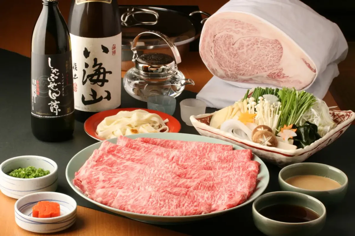 【個室確約×アニバーサリー/顔合わせプラン】国産牛のしゃぶしゃぶorすき焼き食べ放題＋乾杯ドリンク＋メッセージプレート付き★神楽坂で過ごす贅沢なひととき★の写真 3