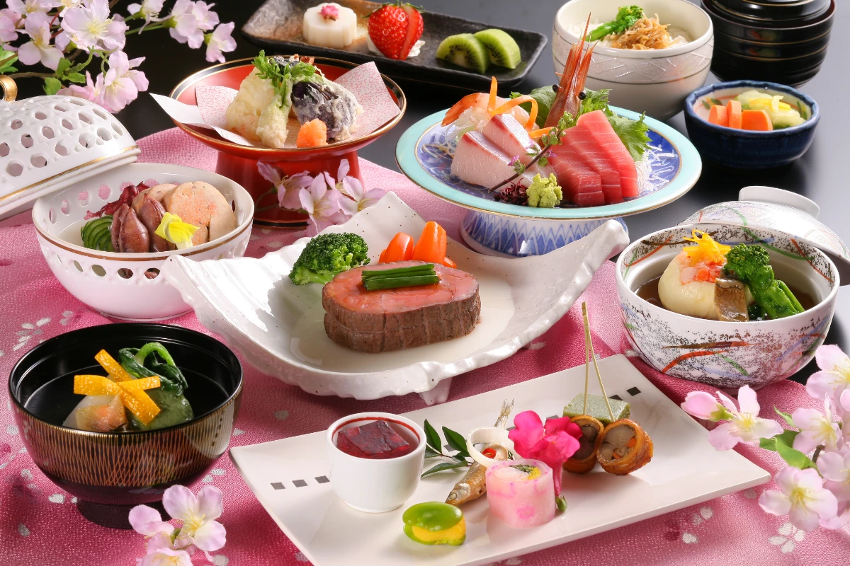 【個室料無料】東総豚のしゃぶしゃぶを含む全9品の極上和食会席 ★お子様お祝い膳1名分無料★ホテルグリーンタワー幕張で七五三をお祝い!の写真 2