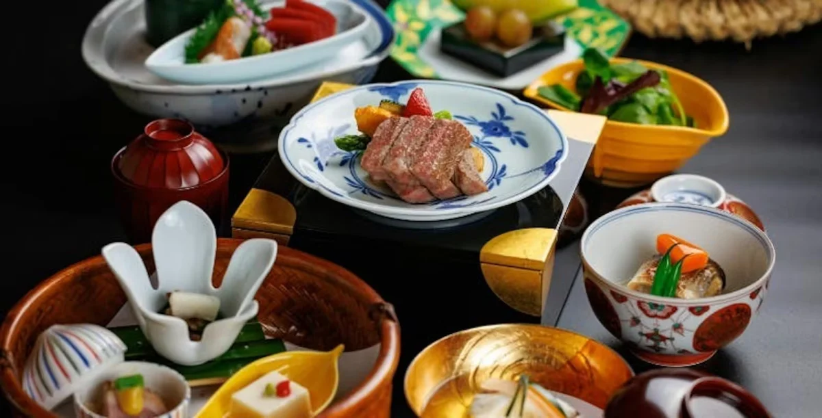 見た目も華やかなお祝い懐石