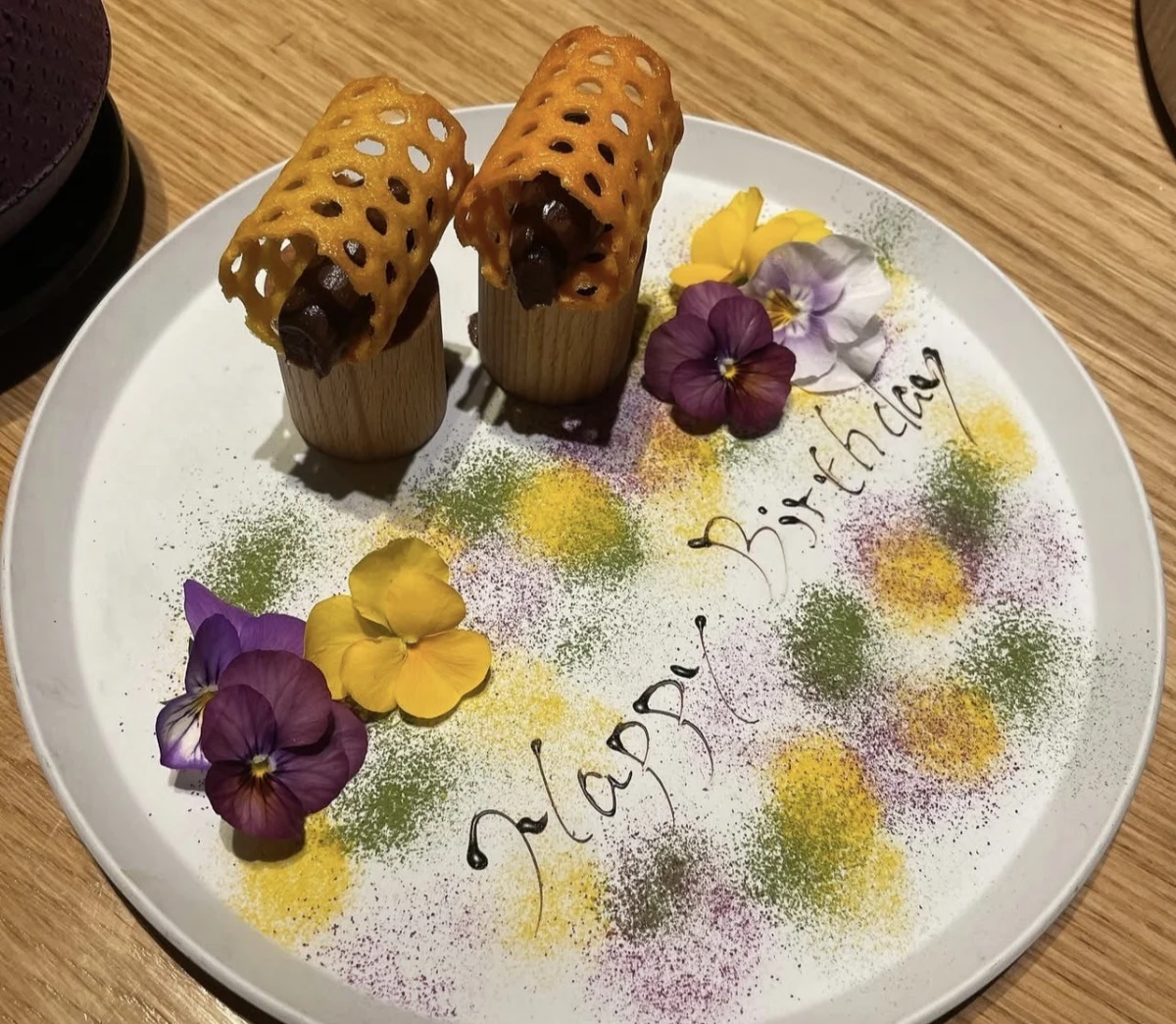 メッセージ付きプレート