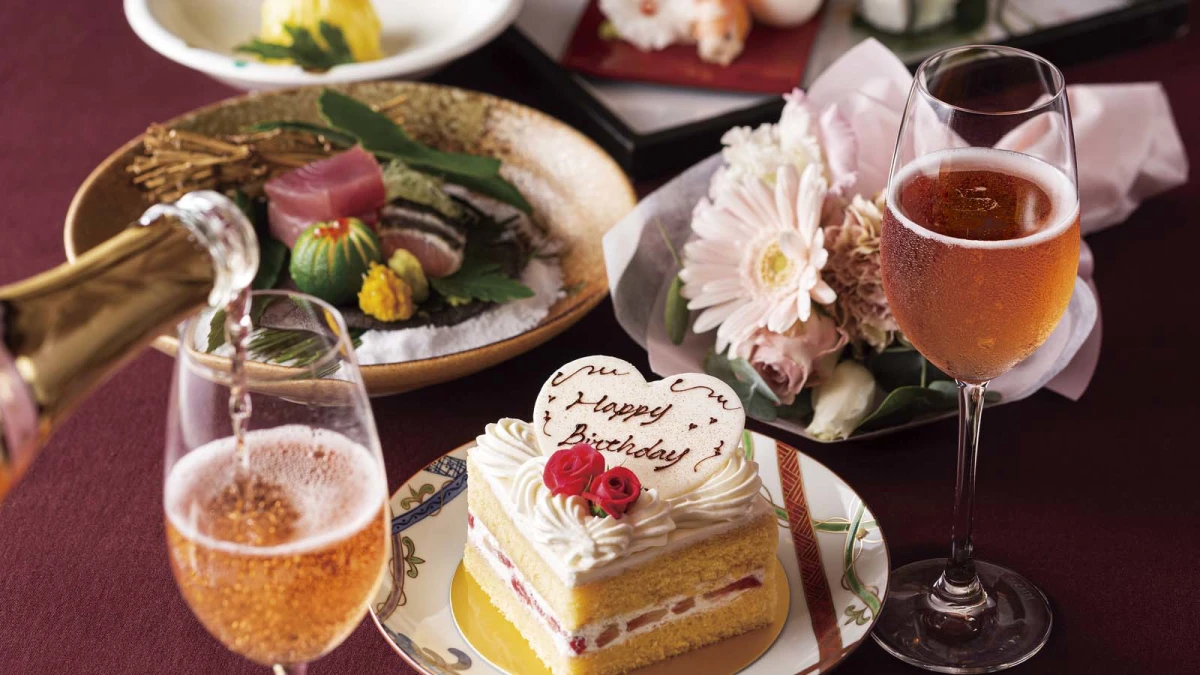 【アニバーサリープラン】伝統と技が織り成す和食会席【創】＋乾杯ドリンク＋アニバーサリーケーキ＆ブーケ付き 1