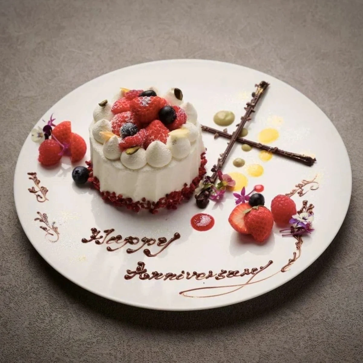【お食事オプション】パティシエ特製ホールケーキ(8cm)
