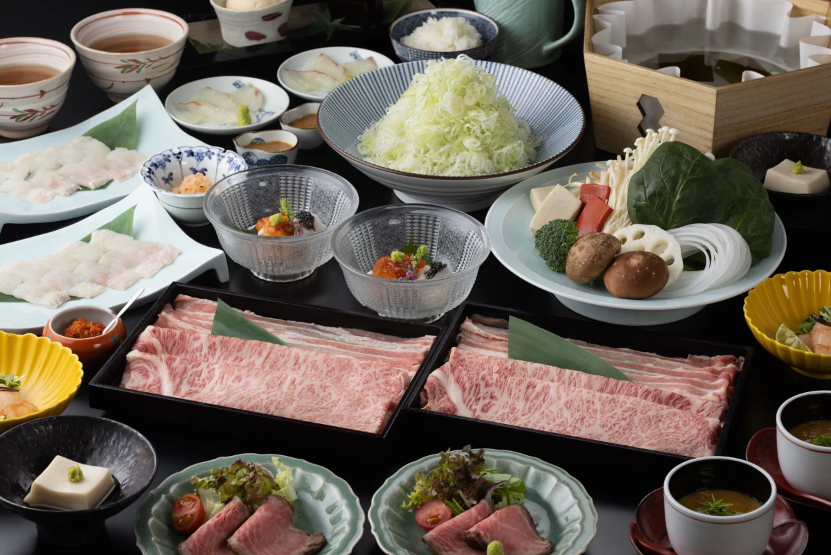 厳選豚肉の出汁しゃぶ会席