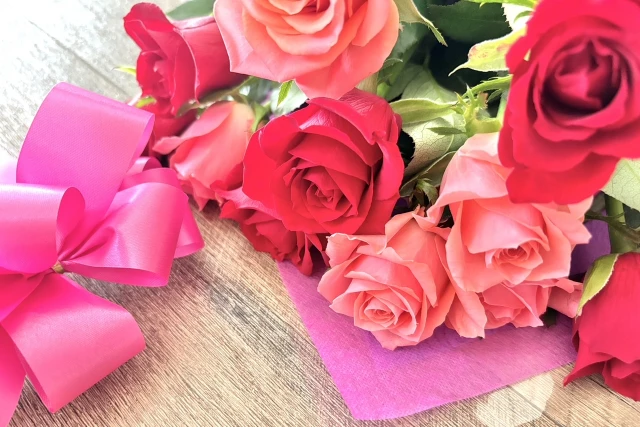 薔薇の花束 ~愛を伝える花束をゲストにプレゼント~
