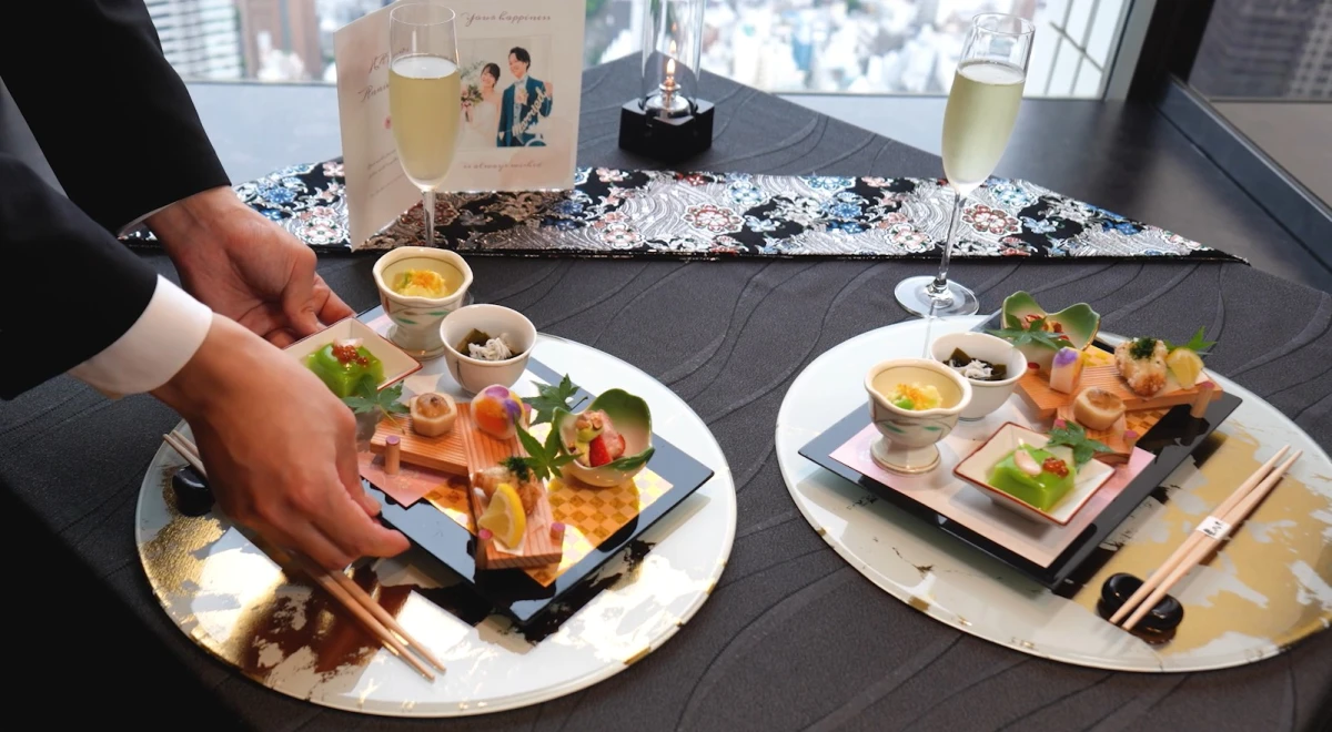 【個室確約/6名～24名★ファーストバースデーランチプラン】離乳食持ち込みOK＆駐車場あり★絶品懐石コース全7品＋乾杯スパークリング＋メッセージ付きデザート★池袋の地上220mの絶景の中で、お子様の記念すべき1回目の誕生日をお祝いの写真 5