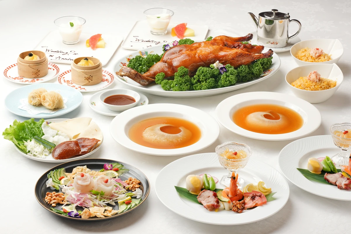 【Anny限定!プロポーズプラン×円卓席確約】ふかひれ姿煮・北京ダックなど贅を尽くした珠玉の香港料理フルコース全8品★選べる2ドリンク×メッセージ付きプレート★中華街で叶える記憶に残るひとときの写真 4
