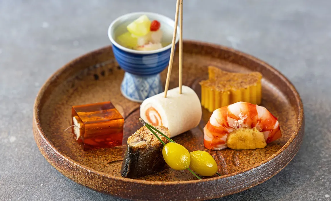 【金土日祝限定★ホテルオークラ東京ベイで記念日・誕生日祝い】旬食材を使用した月替わりの会席全8皿【旬彩会席】＋メッセージ入りチョコプレート＆記念撮影 料理