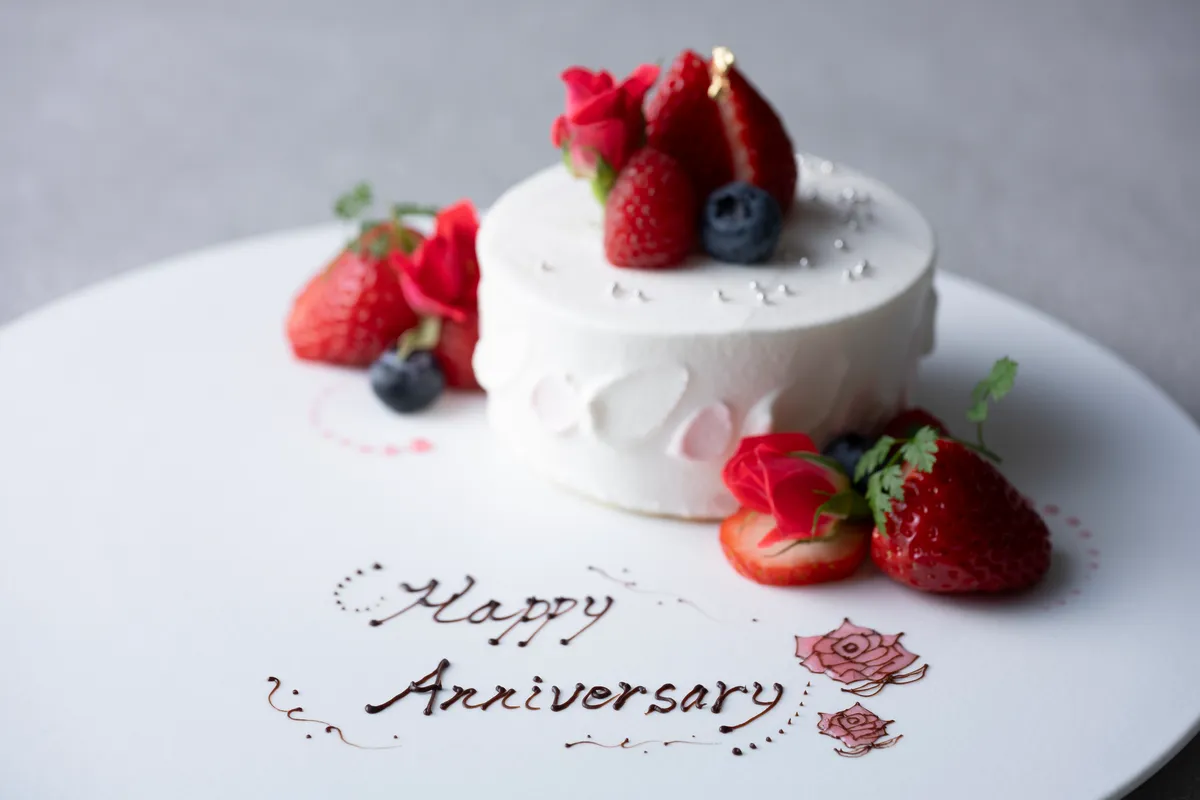 メッセージ入りケーキ