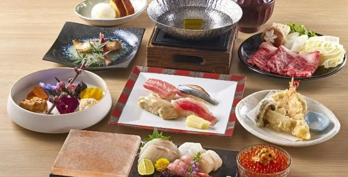 江戸前寿司とオリーブ天ぷらが織りなす美食の饗宴 | 【最大36名◎ホテル×個室確約×東京湾望む大人数のお祝いプラン】Olive天ぷら、江戸前握り、しゃぶしゃぶなど堪能プラン全7品＋フリーフロー＆メッセージ付きプレート★舞浜ベイビュー