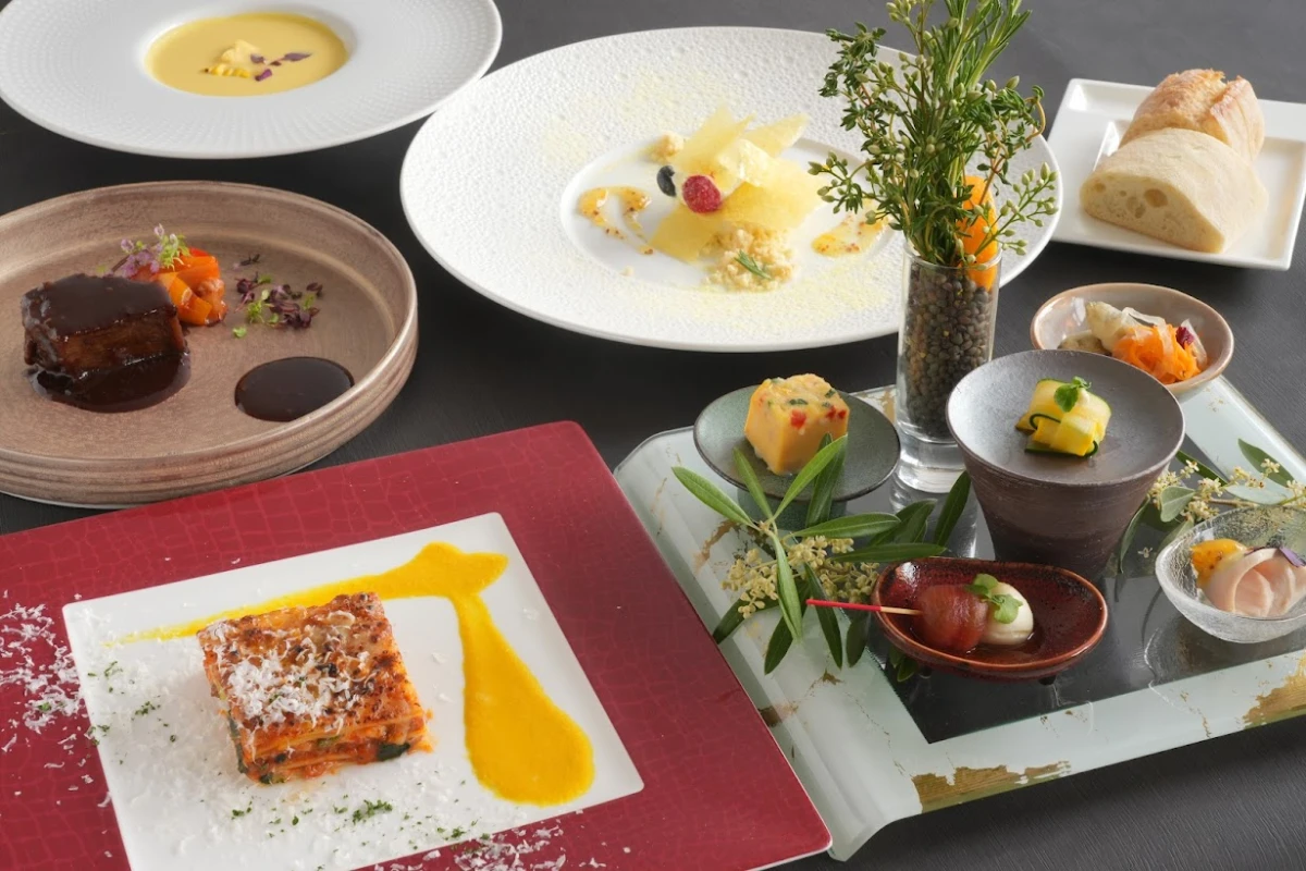 和のエッセンスを取り入れた晴れの日を彩る絶品イタリアン | 【Anny限定!個室確約 /6名~24名★顔合わせプラン】懐石イタリアンコース全9品+乾杯スパークリングワイン★新宿駅至近の人気イタリアン
