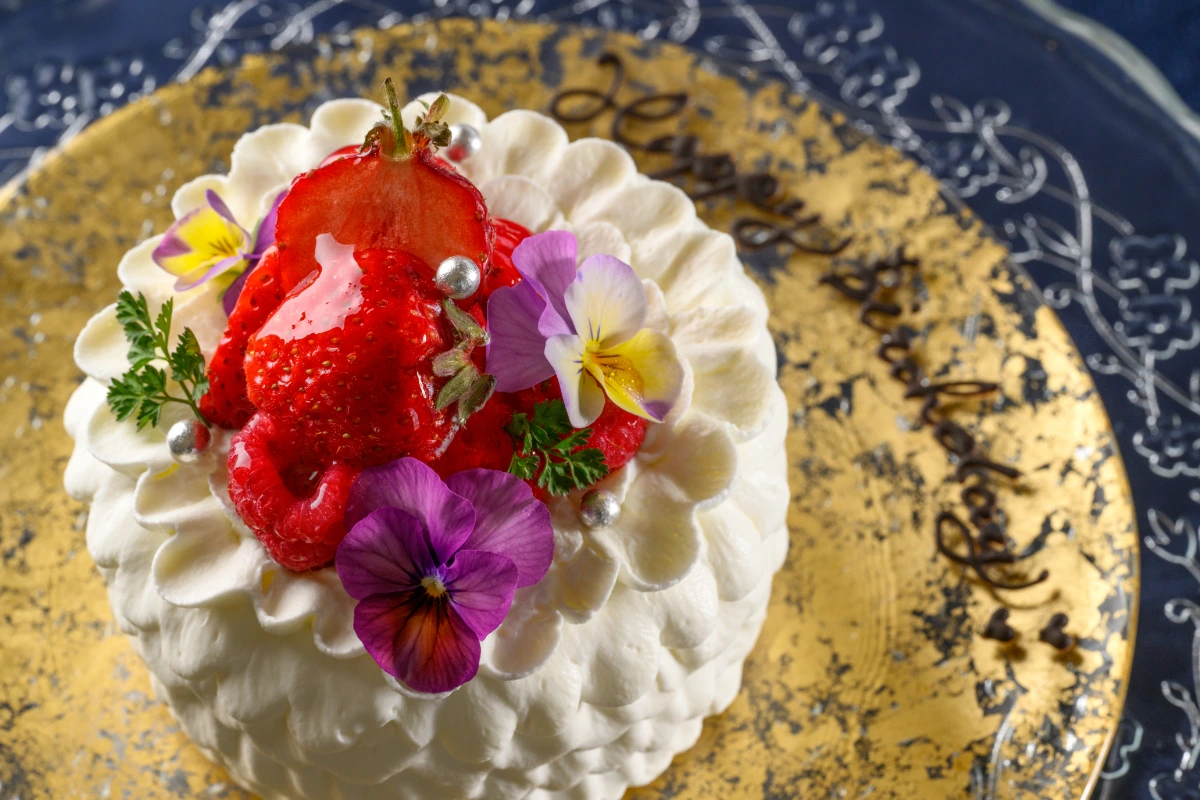 メッセージ付きホールケーキ