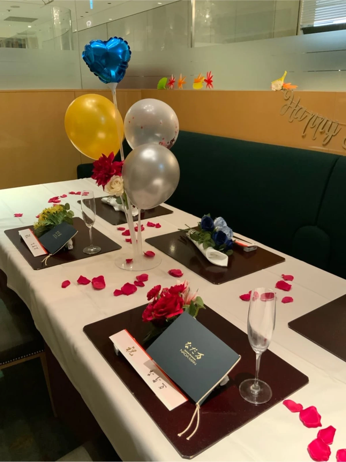 【4～8名様 / 半個室確約×誕生日ディナー】四季の恵みを映す職人懐石全3種★乾杯ドリンク＆特製バースデープレート＆記念フォト★日本橋三越新館でプライベート感あふれる華やかなひとときを 座席
