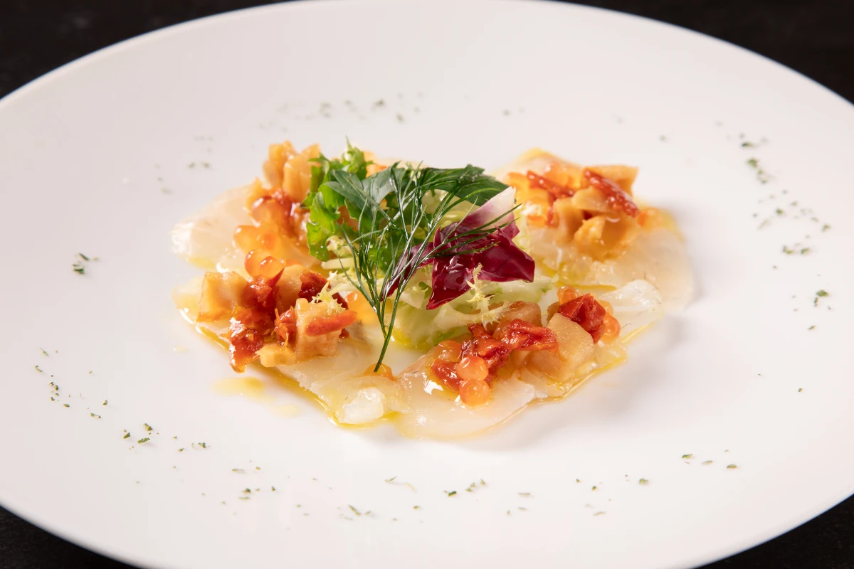 【アニバーサリーランチプラン】魚料理＆肉料理で彩る本格イタリアン全5品＋乾杯スパークリングワイン＋メッセージ付きデザートプレート★大切な瞬間を彩る特別なランチ★ 料理