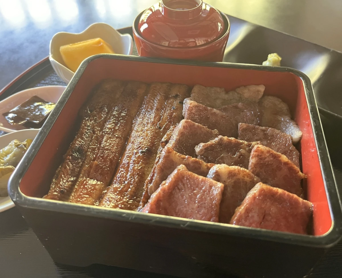【2～12名様/個室orテーブル席★大人数でお祝いランチ】「一度で二度美味しい」若狭牛＆うなぎ＋デザート付き★贅沢宝箱選べる3コース！熊川宿の風情とともに楽しむひとときの写真 5