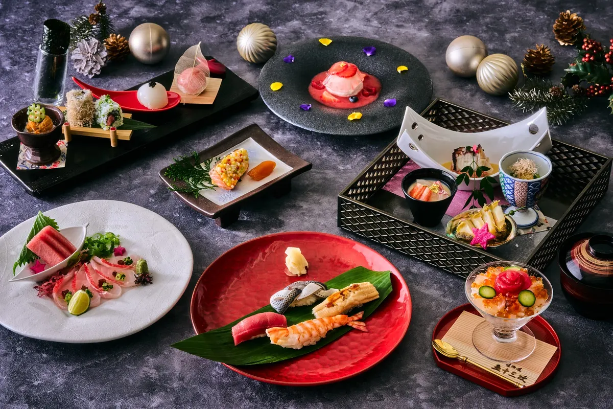 【12月1日〜25日限定 / 地上38階★夜景×粋な大人に選ばれるクリスマスディナー】厳選食材に舌鼓★寿司コース“燈〜あかり”伝統的な江戸前寿司×色鮮やかな変わり寿司〜東京タワーを望む美食空間★品川プリンスホテル・JR品川駅徒歩2分の写真 2
