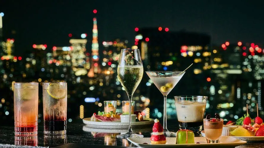 【12月19日〜25日限定 / 地上130m・夜景を望む天空のNINE BAR★クリスマスディナープラン】音楽に包まれる特別な美食時間★国産牛フィレ肉を堪能〜ショートコース+シャンパン・クリスマスカクテル含むフリーフロー(120分制)〜品川駅徒歩2分・品川プリンスホテル最上階の写真 2