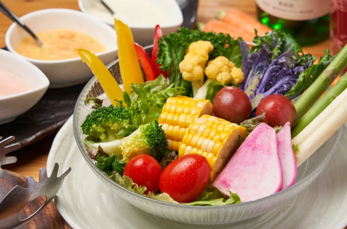 旬の農家直送野菜と鯛の塩釜焼き、ステーキ等を堪能するコース全7品＋メッセージ付きプレート＆ドリンク3杯 2