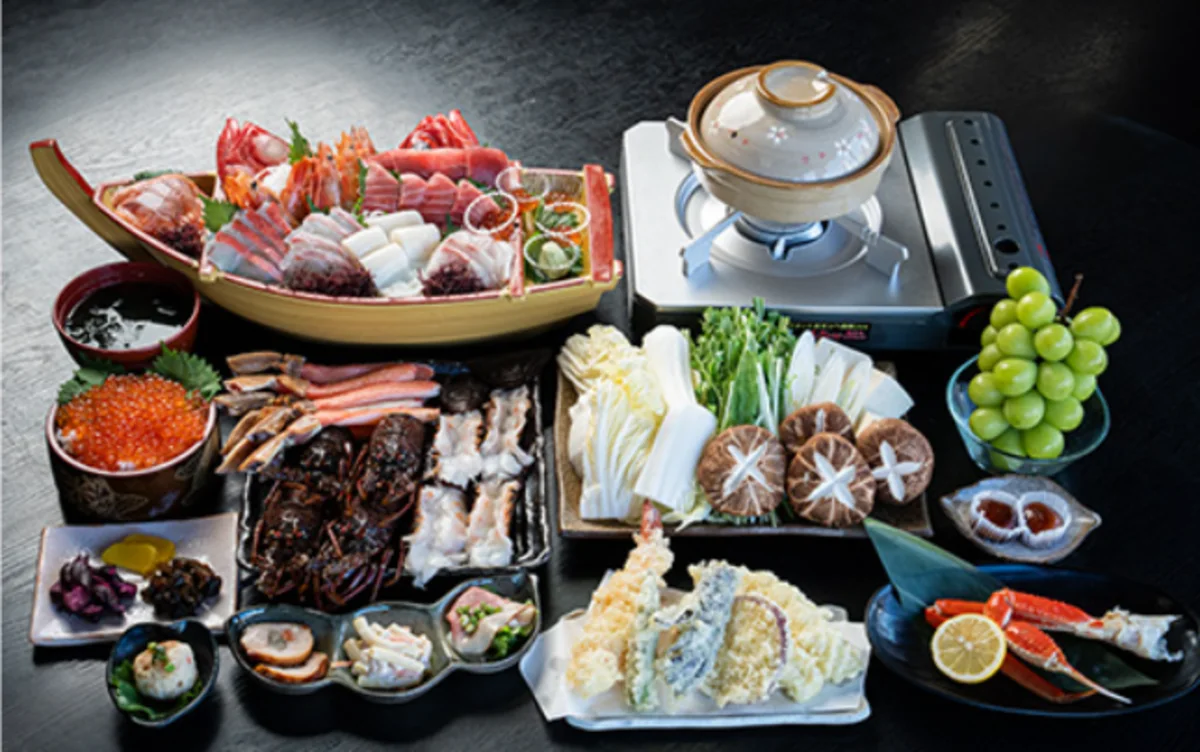 貸切屋形船で味わう、極上の海鮮しゃぶしゃぶと豪華和食 | アニバーサリーや記念日に!貸切屋形船で楽しむ贅沢海鮮コース★舟盛り・天ぷら・海鮮しゃぶしゃぶ+乾杯シャンパン&飲み放題付き