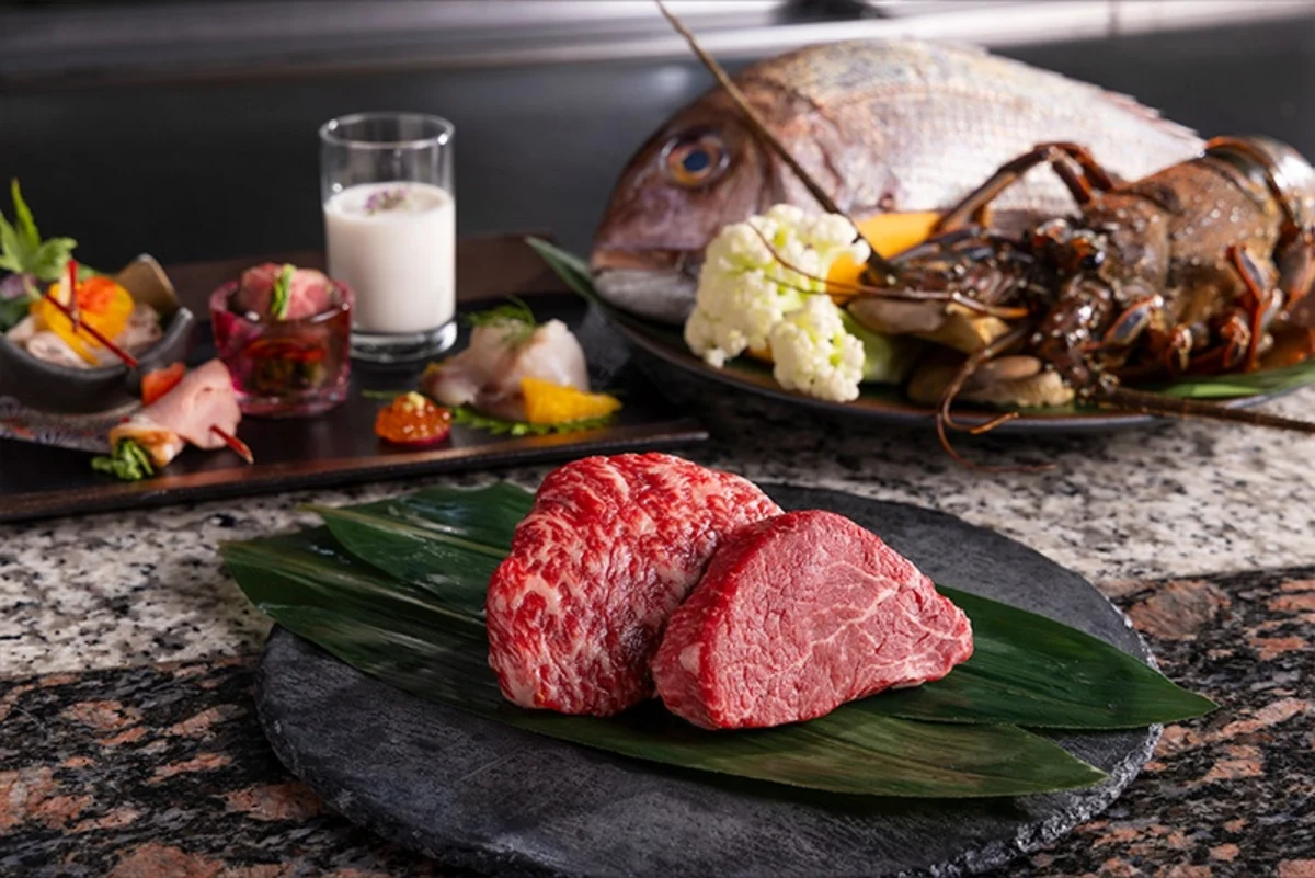 【★Anny限定★アニバーサリーディナープラン】五感を刺激する至高の食体験★特選食材を使用した贅沢な鉄板焼コース＋乾杯用グラスシャンパーニュ＋メッセージ付きプレート〜庭園を望む上質空間★新宿ワシントンホテルの写真 5