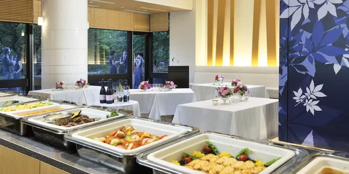 【貸切 結婚式2次会プラン】和・洋・中ブッフェスタイル＋乾杯グラススパークリングワイン+飲み放題★30名様～★日本庭園望むグランドプリンスホテル高輪で晴れやかなお祝いをの写真 3