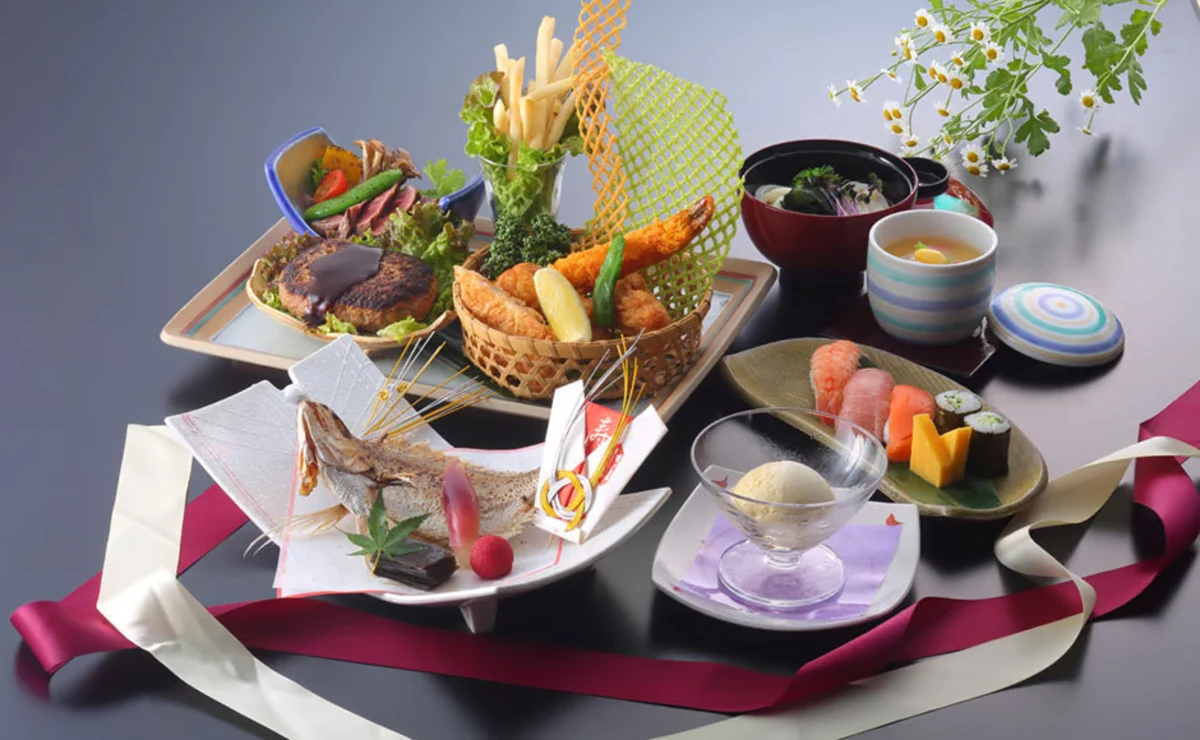 お祝い膳「嘉」＋乾杯スパークリングワイン＋お祝いプレート 3