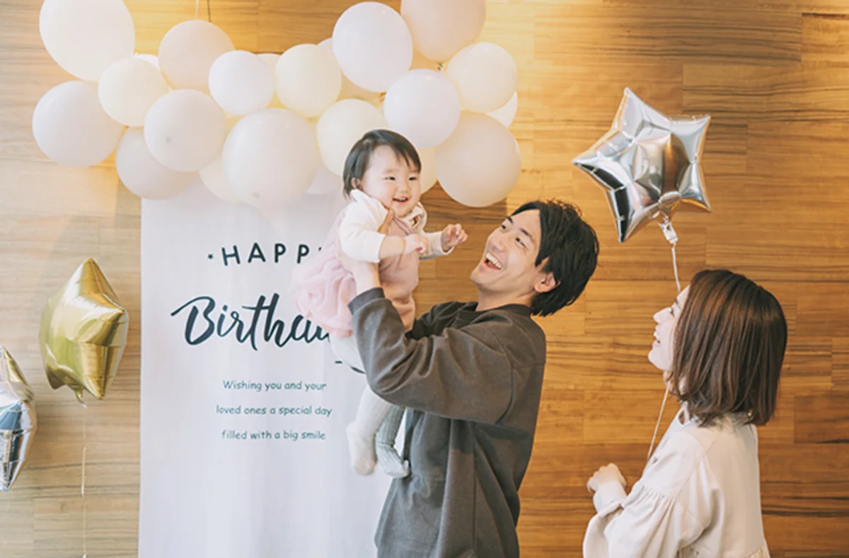 【個室確約 ファーストバースデープラン】フォトジェニックな個室で1歳のお誕生日をお祝い＋乾杯ドリンク＋バルーン装飾＋手形アート付き★お子様の大切なお誕生日を中洲のおしゃれ空間でお祝い★の写真 4