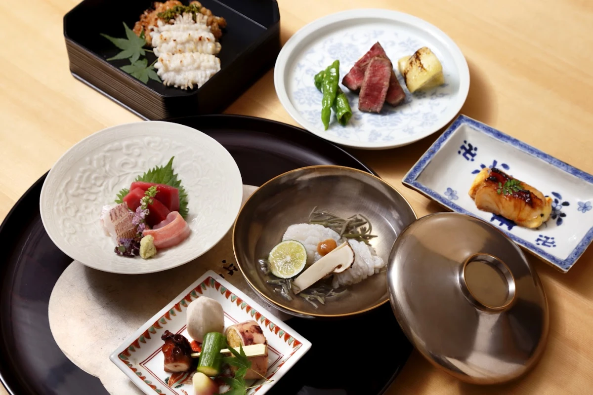 香川県のオリーブ牛を堪能、絶品和食コース | 【最大6名可・個室または半個室確約】還暦・顔合わせなどさまざまなお祝い向けディナープラン★産地直送の朝どれ食材を使った全9品の会席★銀座一丁目駅から徒歩1分