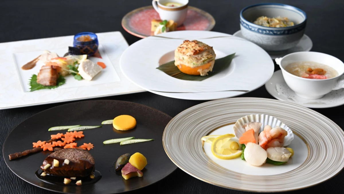 Anny限定【6〜30名様 / 絶景大パノラマ・個室確約★大人数のお祝いプラン】至福の食体験を特別な思い出に〜旬の味覚を堪能★広東料理コース全7品＋乾杯スパークリングワイン★華やかな演出が叶うオプション有〜グランドプリンスホテル広島21階の写真 3