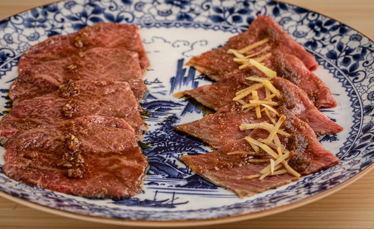【ランチ・焼肉三昧コース】A5黒毛和牛焼肉や赤身握りなどを含む全8品＋BGM＆花火付きメッセージプレート＋メッセージカード付き 5