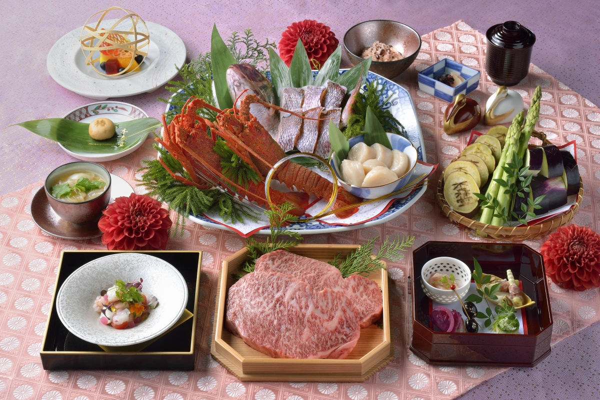 豪華石焼会席コース全6品【瑞雲】＋乾杯ドリンク 2