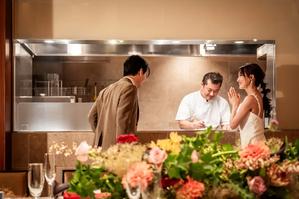 【個室確約★憧れの場所で叶えるサプライズプロポーズ】九州・福岡産厳選食材使用＊シェフ渾身のフレンチフルコースディナー＋乾杯ドリンク＋2hフリードリンク★デザートにはメッセージを添えてサプライズ〜博多駅徒歩7分・GRAND FESTA HAKATAの写真 3