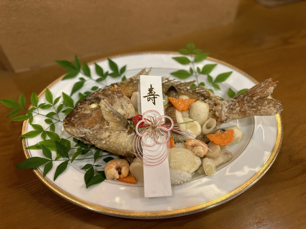 鯛の海鮮炒め