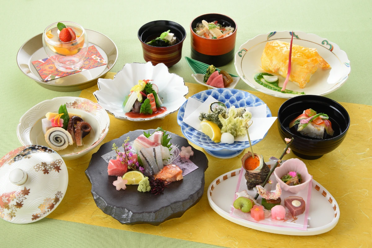 【個室確約 お食い初めディナープラン】夜懐石コース＋お食い初め膳★福山ニューキャッスルホテルで生後100日の記念をお祝い★ 料理
