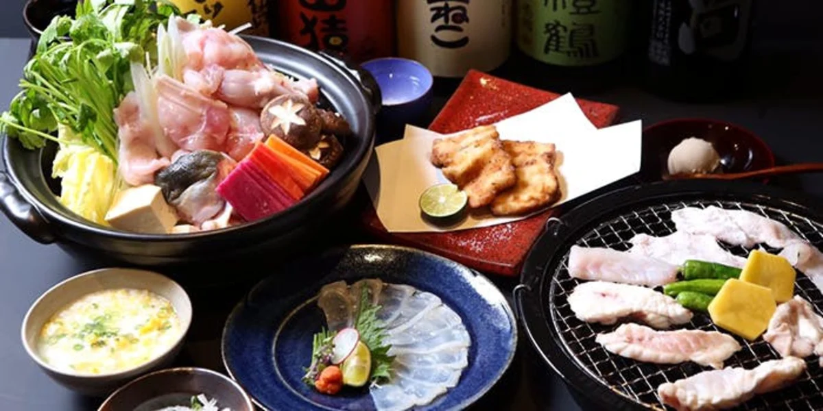 国産とらふぐ尽くしの極上コース全7品＋乾杯シャンパン付き 1