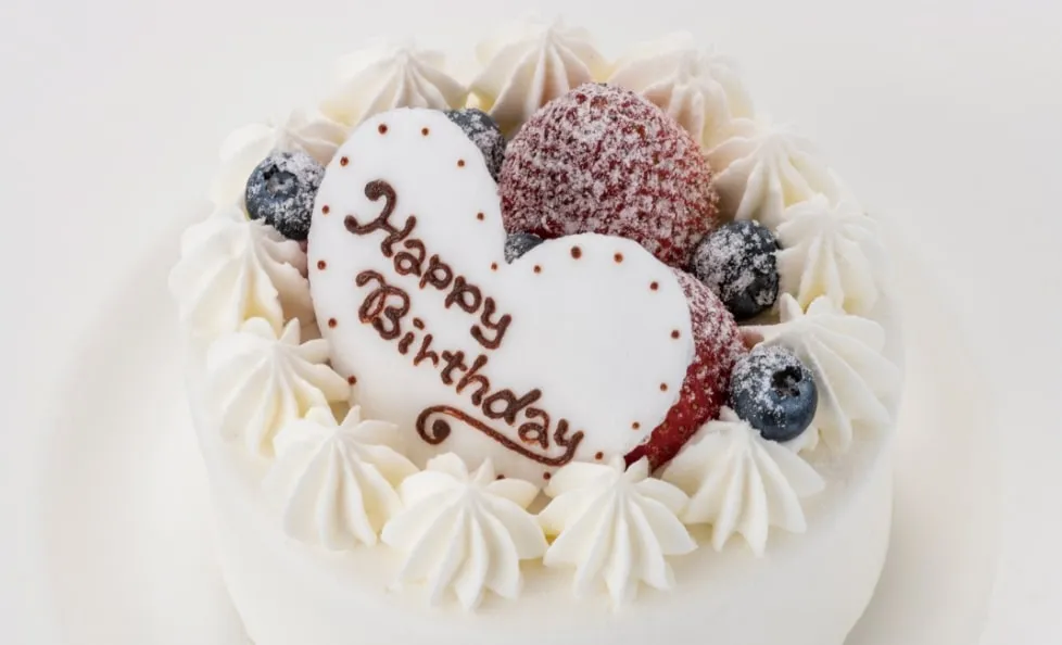 メッセージ付きホールケーキ