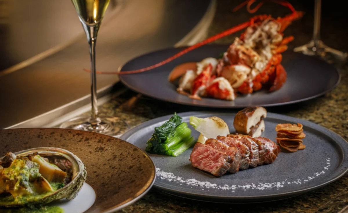 ワイン好きの方へ贈るアニバーサリーランチ | 【特典ボトルワイン1本】絶景望むウェスティンホテル東京でアニバーサリーランチ★和牛と鮮魚の豪華鉄板焼きコース全6品~水仙コース~★メッセージプレート付き